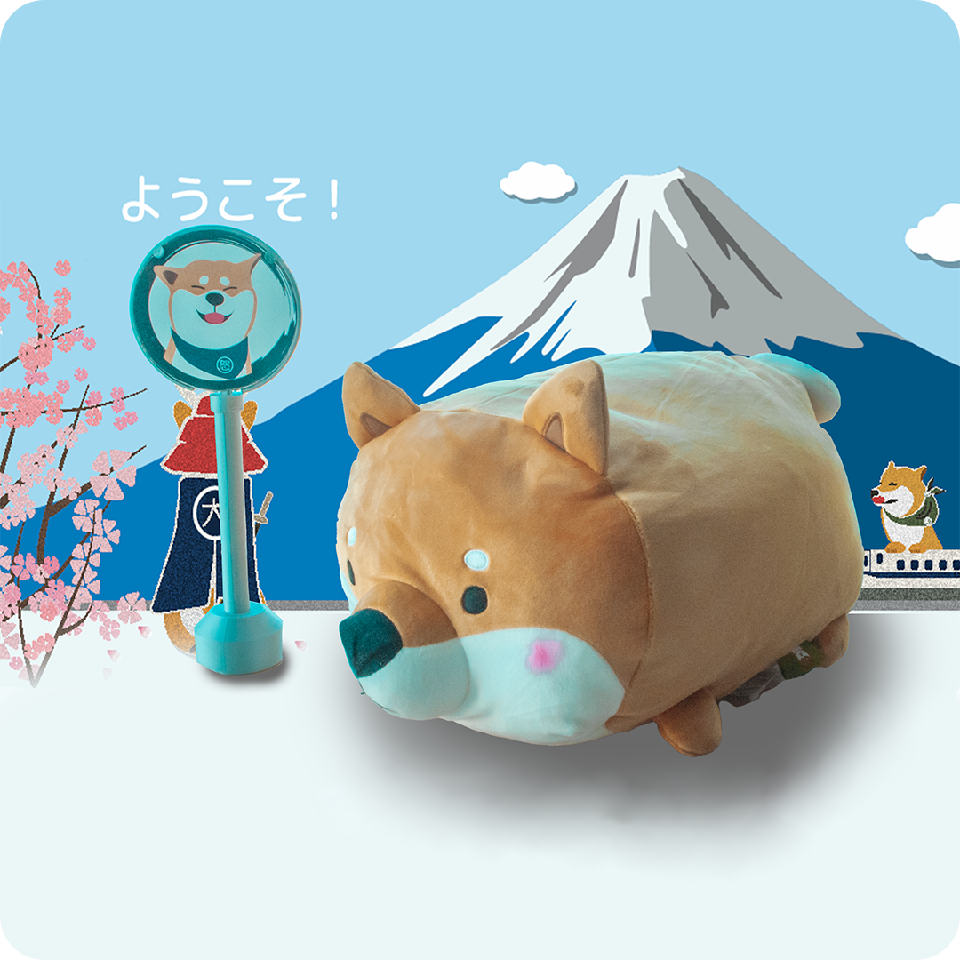 [柴犬公仔] - 抱抱肥柴 (赤/黑)