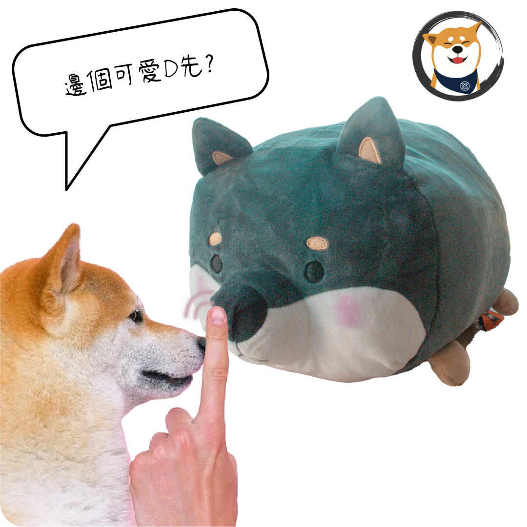 [柴犬公仔] - 抱抱肥柴 (赤/黑)